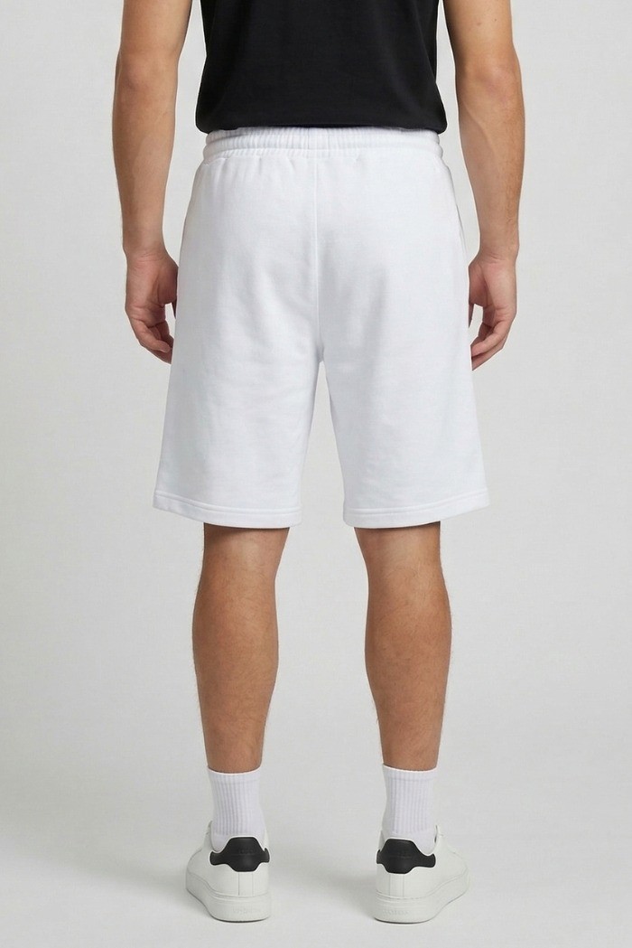 Icon bermuda in cotone stretch con stampa logo effetto pittura IUB023 [24a12e1f]