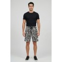 Icon bermuda in cotone stretch con stampa logo all-over IUB010 [11de4d2b]