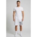 Icon bermuda in cotone stretch con stampa logo sul davanti IUB013 [e8160b0f]