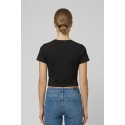John Richmond t-shirt cropped in cotone stretch Sewamio UWP26001TS [d308c8e1]