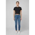 John Richmond t-shirt cropped in cotone stretch Sewamio UWP26001TS [641509e5]