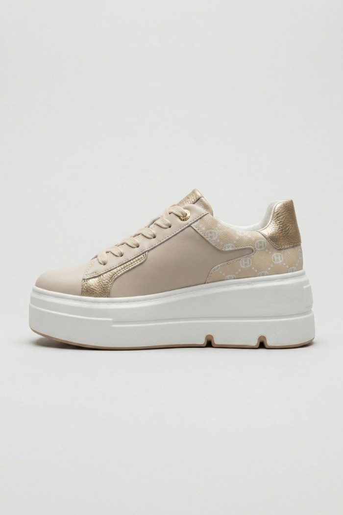 Queen Helena sneaker platform con logo patch X34-16 [f7727146]
