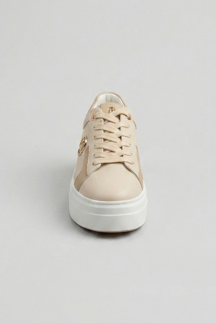 Queen Helena sneaker platform con logo patch X34-16 [406fb042]