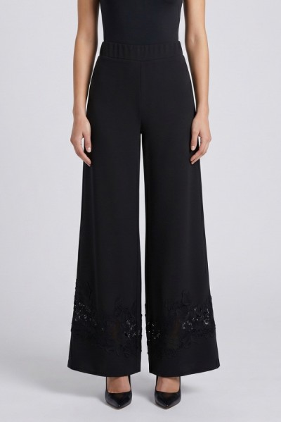 PDK pantalone ampio con dettaglio in pizzo 3297P4611 [c8cb851e]