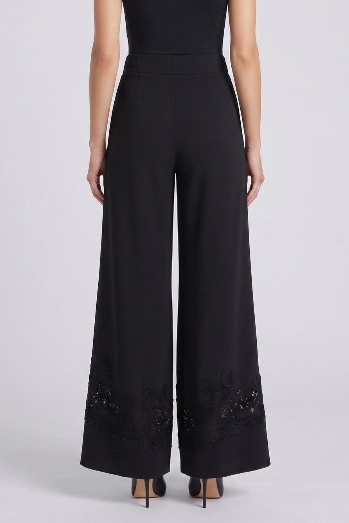 PDK pantalone ampio con dettaglio in pizzo 3297P4611 [11edc613]