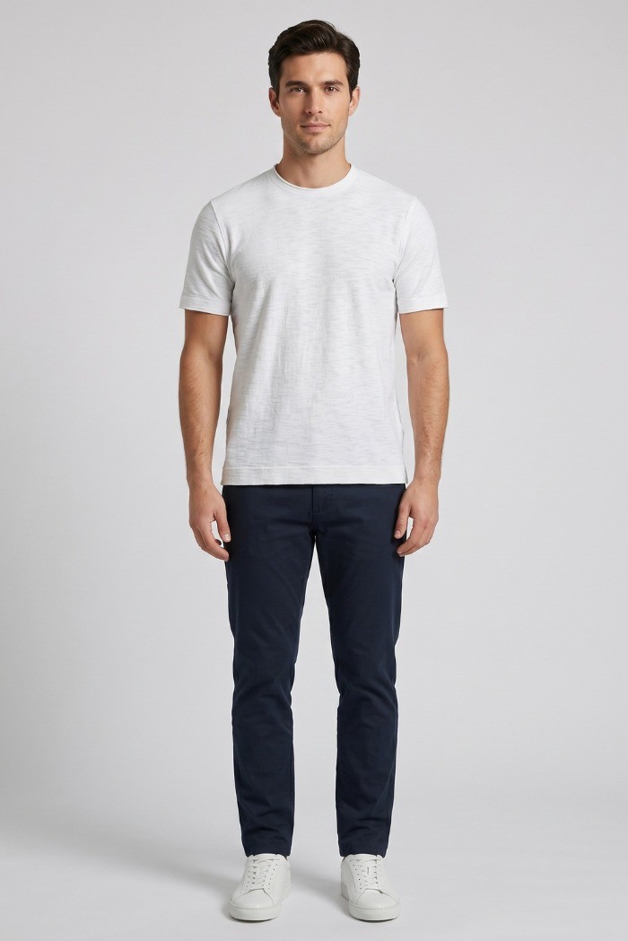 Markup t-shirt girocollo in misto lino e cotone MK1900015 [a252f5ae]