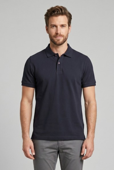 Guy polo in piquet di cotone Cabrio716n-pc M49901 [c1c49aa7]