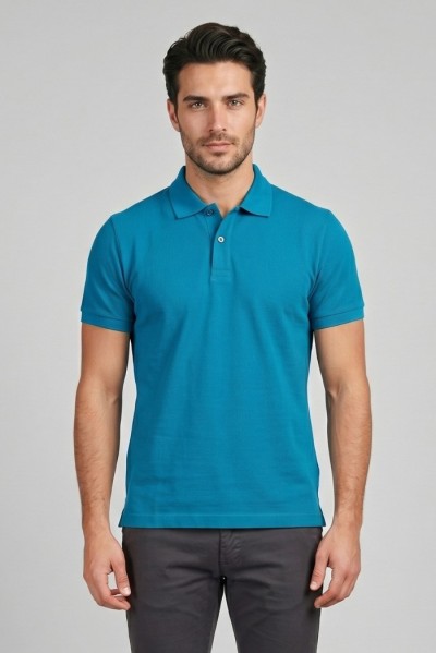 Guy polo in piquet di cotone Cabrio716n-pc M49901 [3126a7ed]