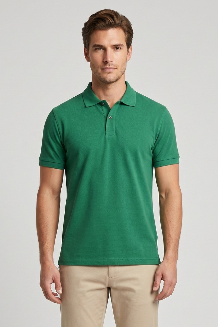 Guy polo in piquet di cotone Cabrio716n-pc M49901 [d86d6623]