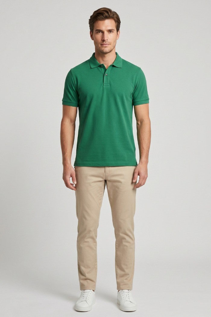 Guy polo in piquet di cotone Cabrio716n-pc M49901 [b656e42a]