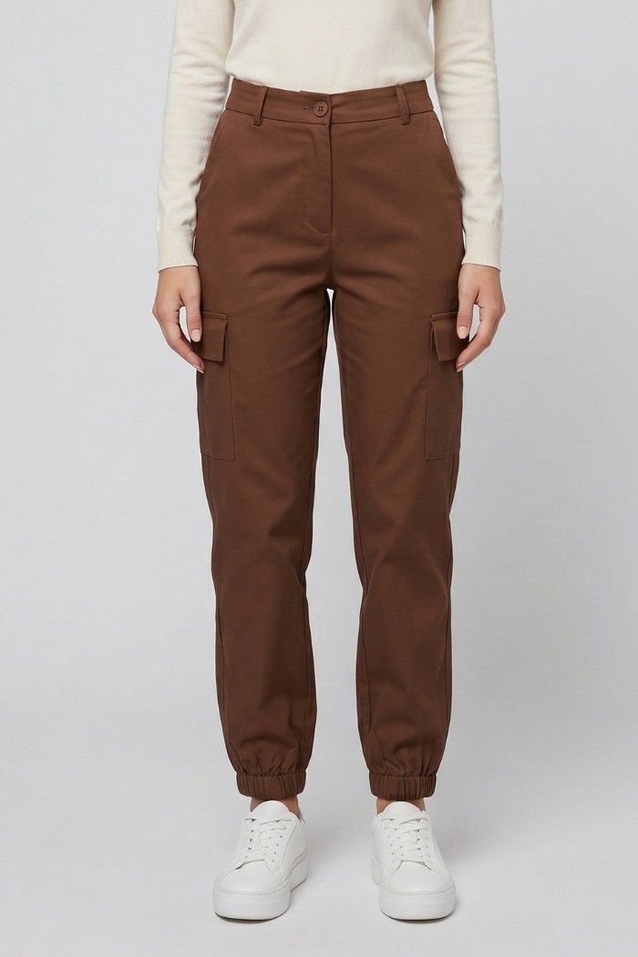 PDK pantalone in misto cotone stretch con tasconi 056872 [f039e6a6]