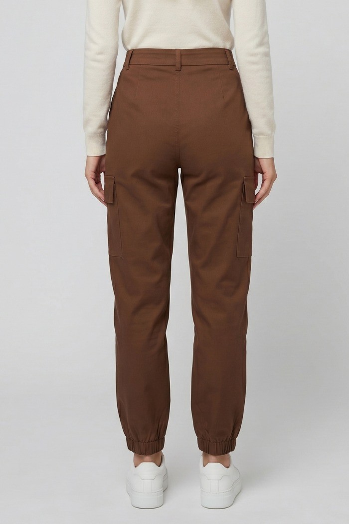 PDK pantalone in misto cotone stretch con tasconi 056872 [291fa5ab]