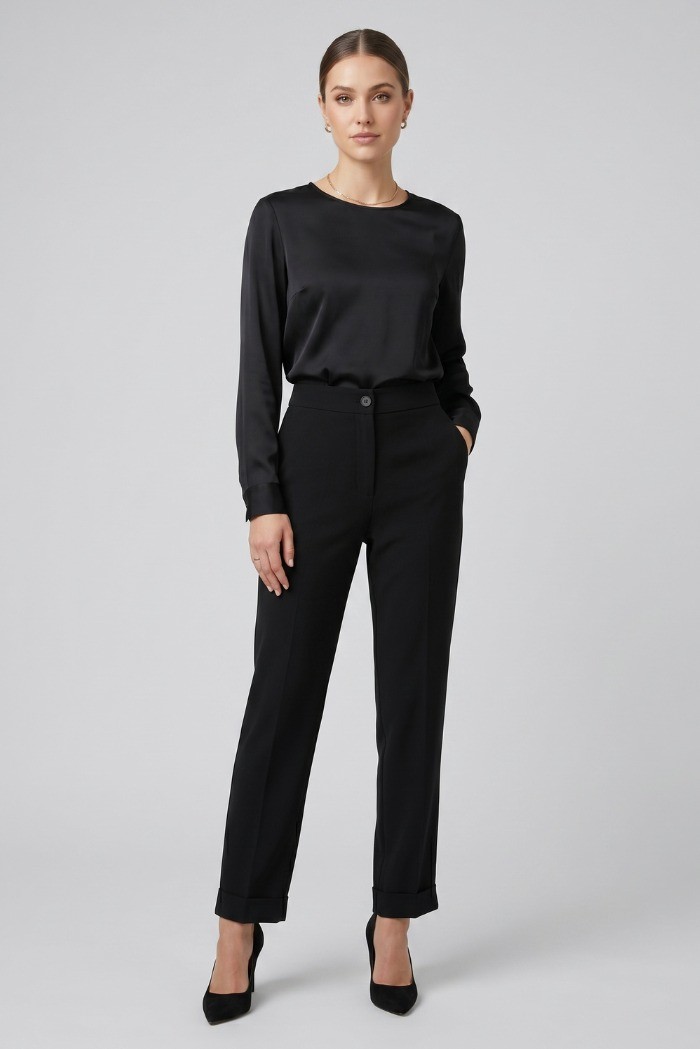 Celye pantalone in viscosa con elastico dietro SS26C0681 [ad6e64b1]