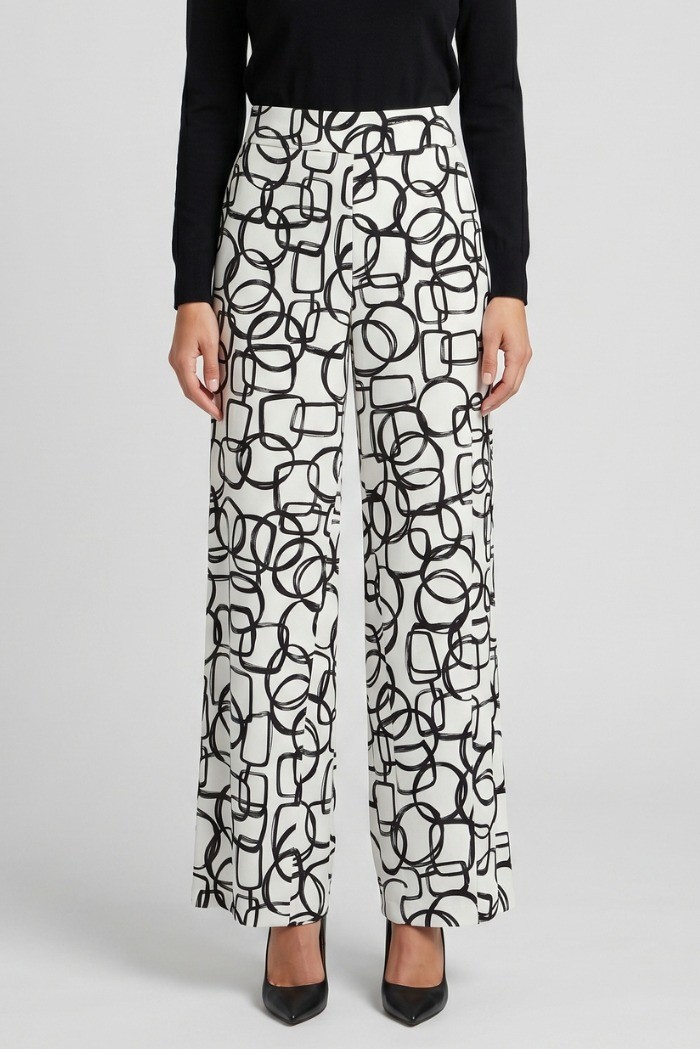 Celye pantalone palazzo a fantasia SS26CE0095 [905a762f]