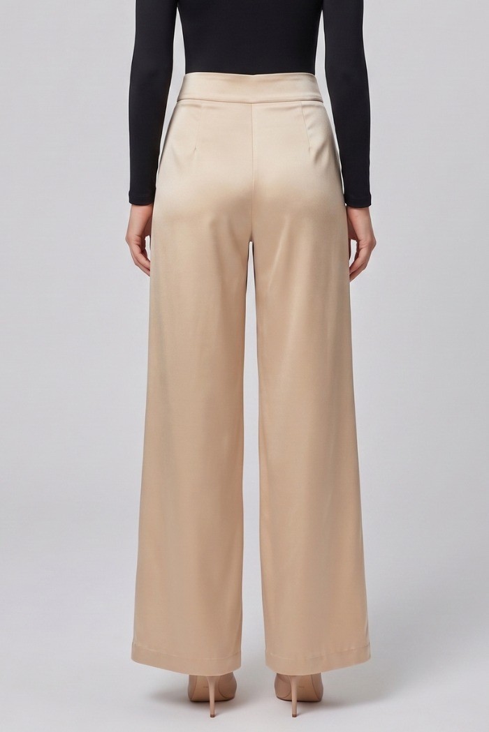 Celye pantalone palazzo in raso SS26CE0078 [05884a6a]