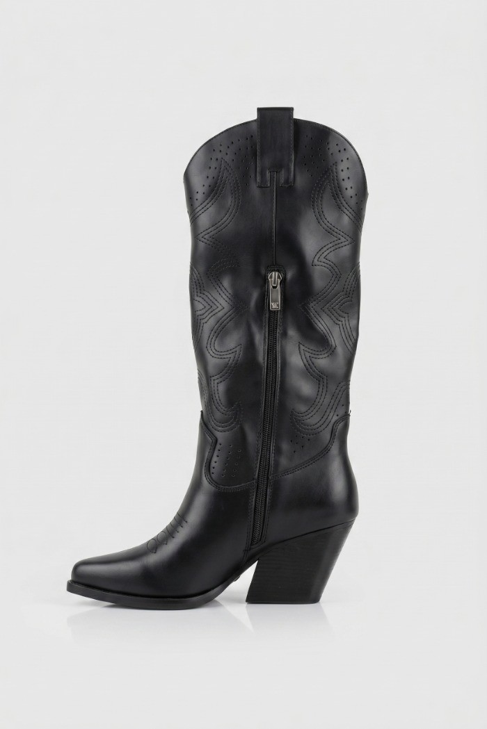 Queen Helena stivale con zip laterale X28-100 [d896ab47]