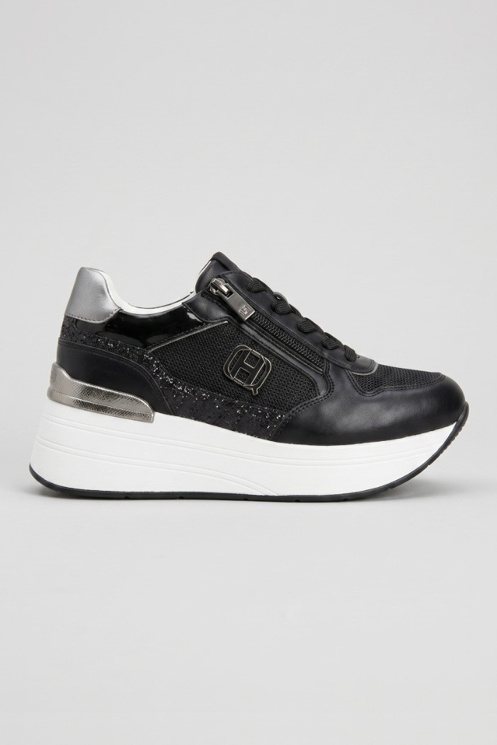 Queen Helena sneaker platform con zip X34-24 [d1f458c9]