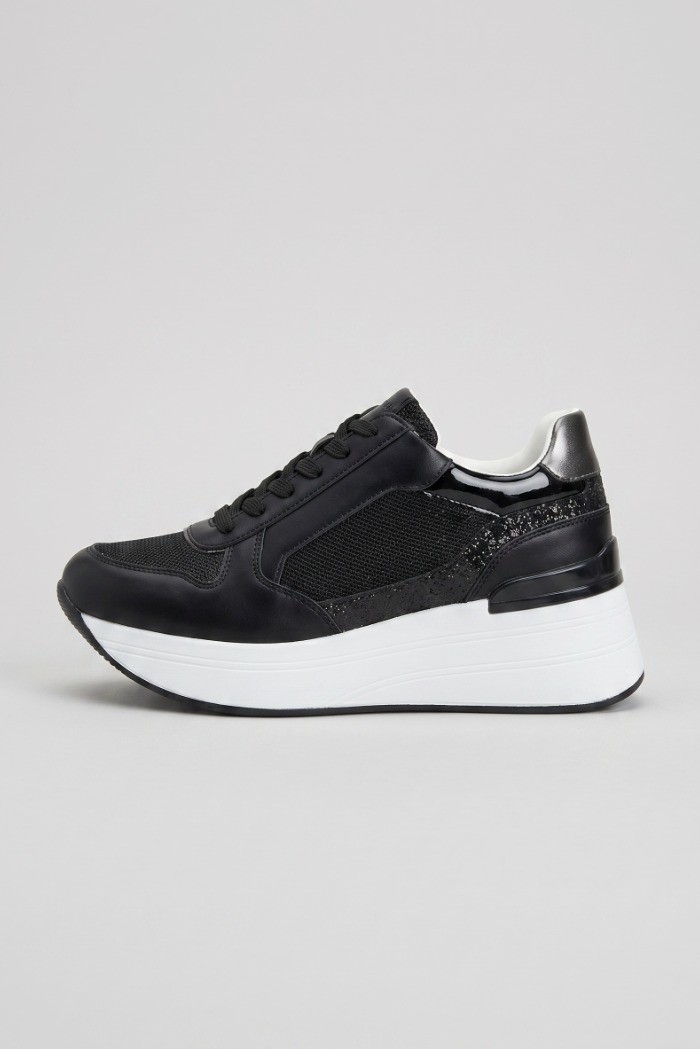 Queen Helena sneaker platform con zip X34-24 [08d21bc4]