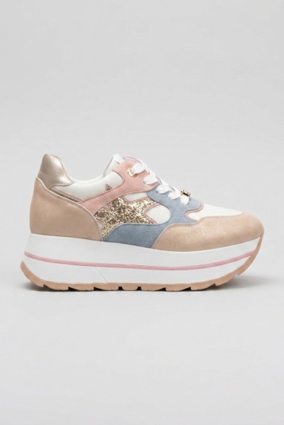 Queen Helena sneaker platform in ecopelle X34-25 [de4e627d]