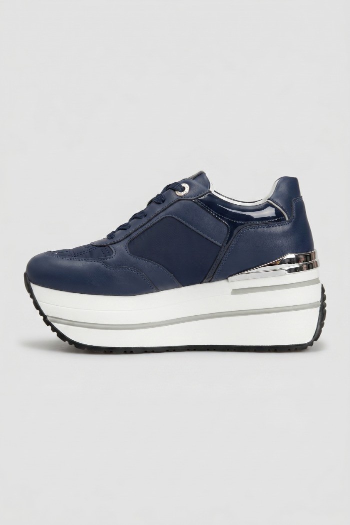 Queen Helena sneaker platform in ecopelle X34-49 [58959c13]