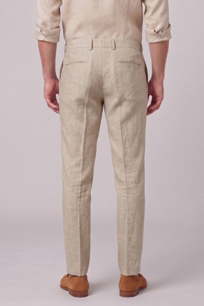 Markup pantalone con laccio in lino MK15109 [e2b4d40c]