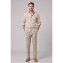 Markup pantalone con laccio in lino MK15109 [55a91508]