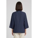 Fresh Flower kimono in misto lino con fusciacca FD657 [635dac10]