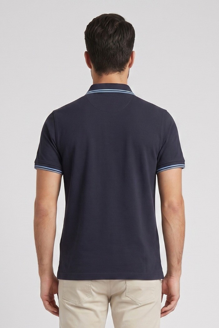 Guy polo in piquet di cotone Cabrio717t-pc M49902 [752954fb]