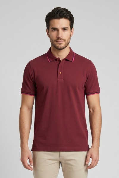 Guy polo in piquet di cotone Cabrio717t-pc M49902 [25fa7ef4]