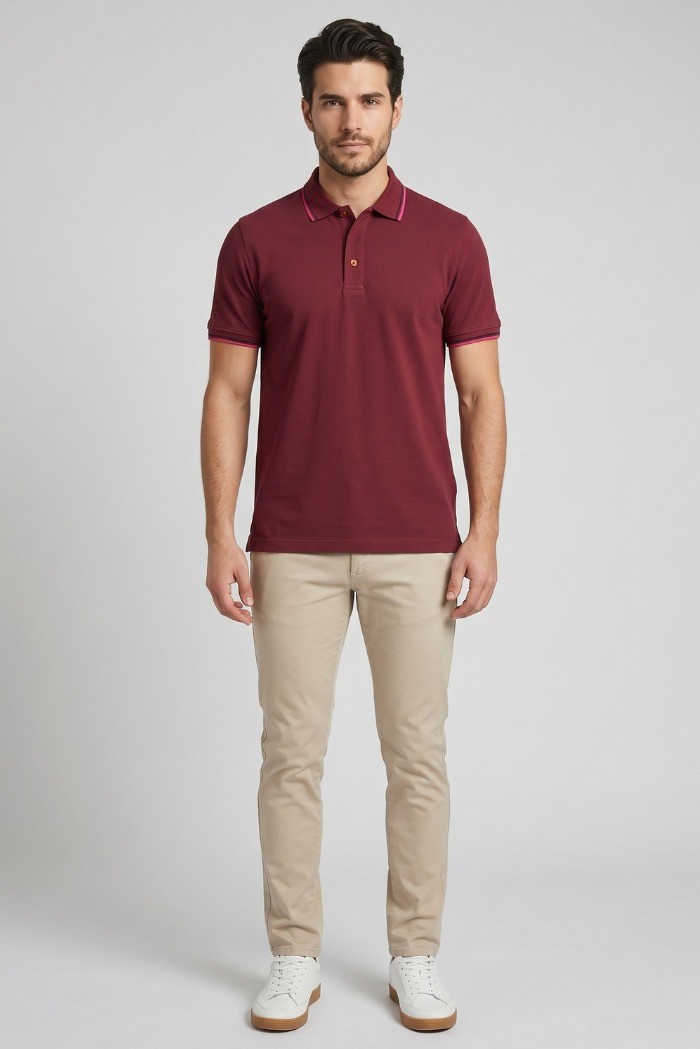 Guy polo in piquet di cotone Cabrio717t-pc M49902 [4bc1fcfd]