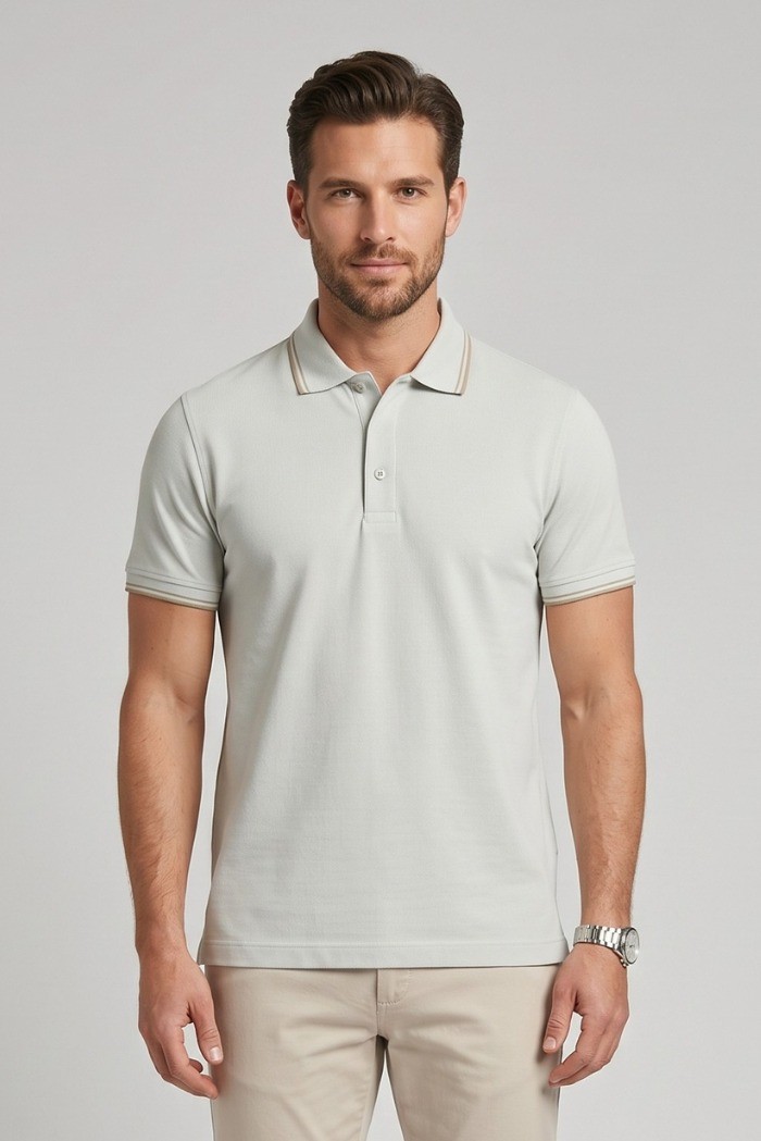Guy polo in piquet di cotone Cabrio717t-pc M49902 [69c204b2]