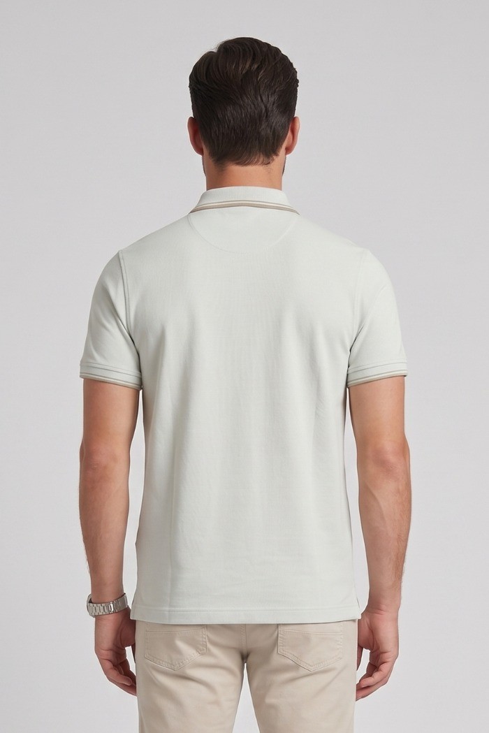 Guy polo in piquet di cotone Cabrio717t-pc M49902 [b0e447bf]