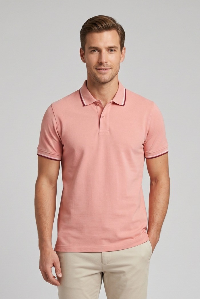 Guy polo in piquet di cotone Cabrio717t-pc M49902 [ef70593a]