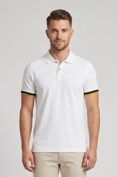 Guy polo in piquet di cotone Cabrio902x-pc M49904 — 805219040078957_1