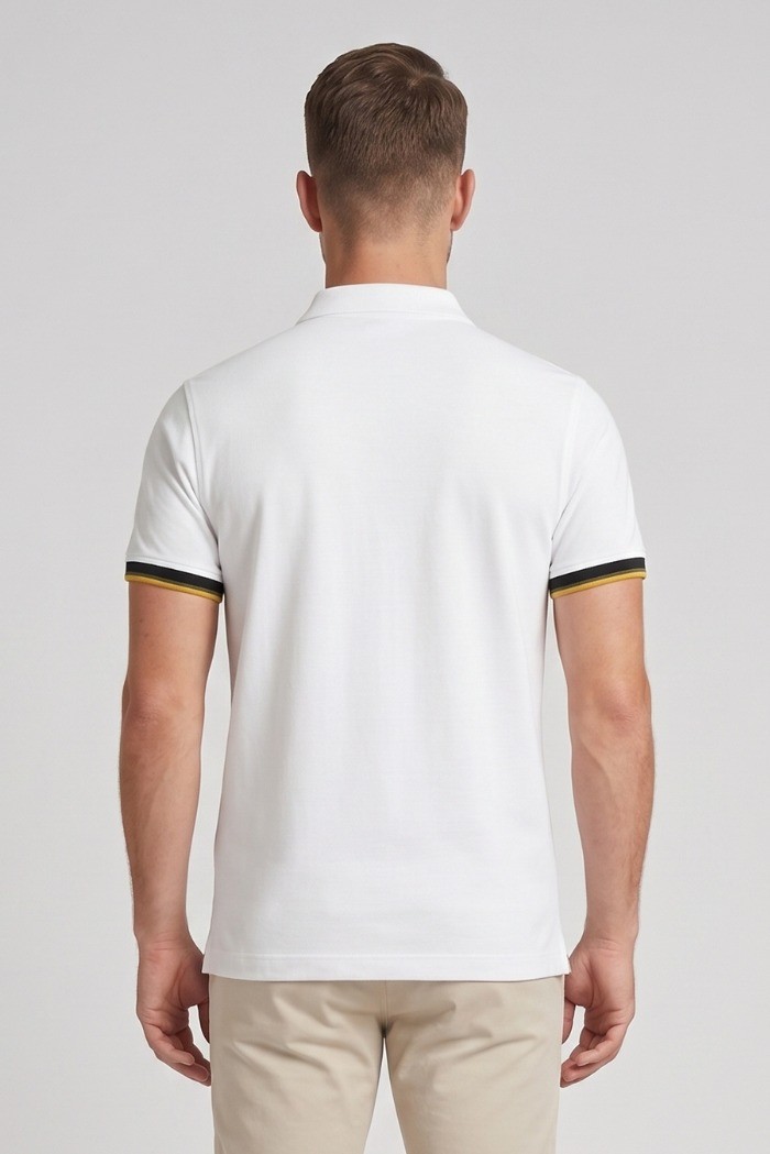 Guy polo in piquet di cotone Cabrio902x-pc M49904 [963ac6e6]