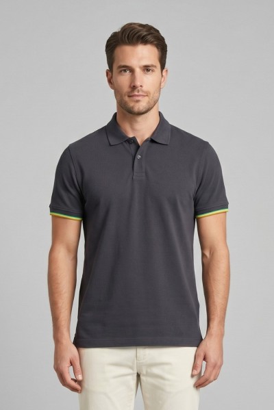 Guy polo in piquet di cotone Cabrio902x-pc M49904 [d4023fed]
