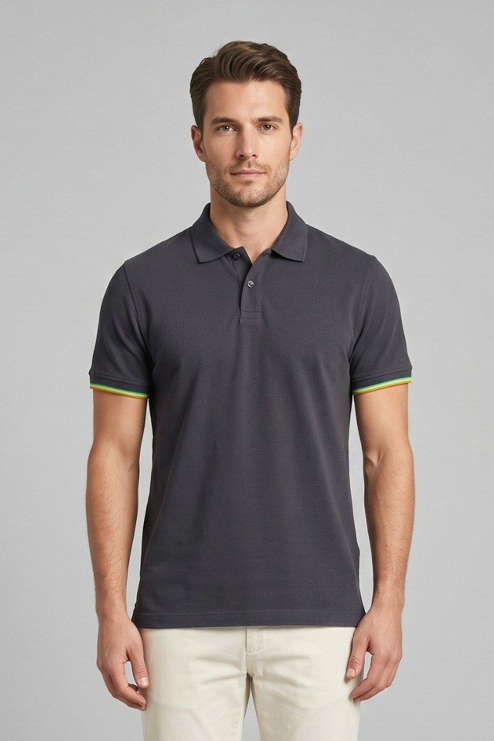 Guy polo in piquet di cotone Cabrio902x-pc M49904 [d4023fed]