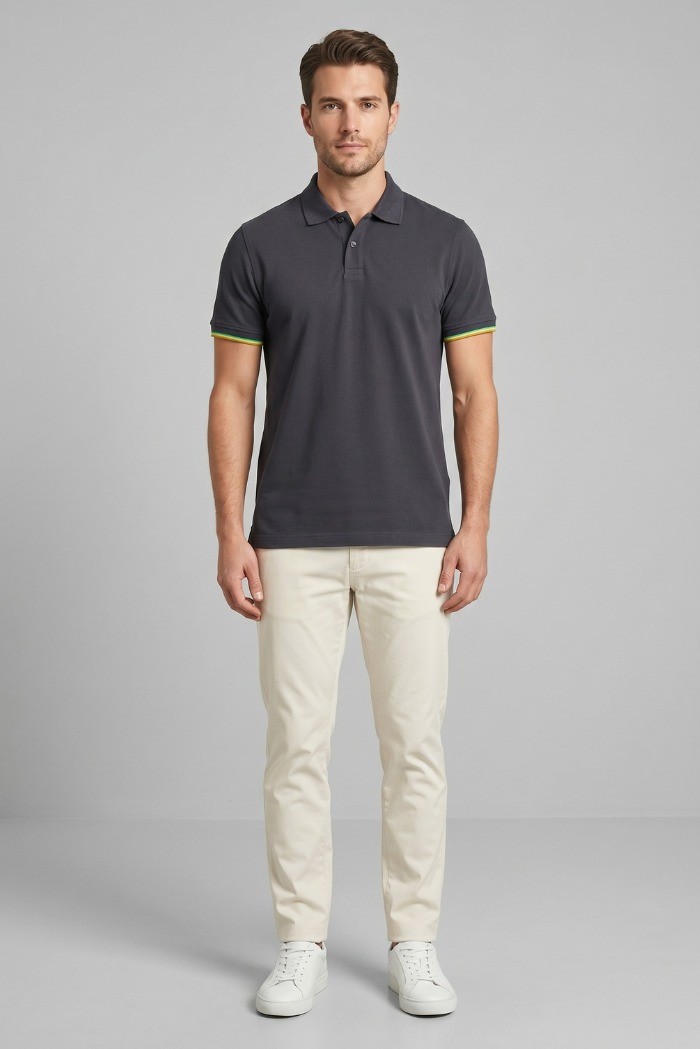 Guy polo in piquet di cotone Cabrio902x-pc M49904 [ba39bde4]