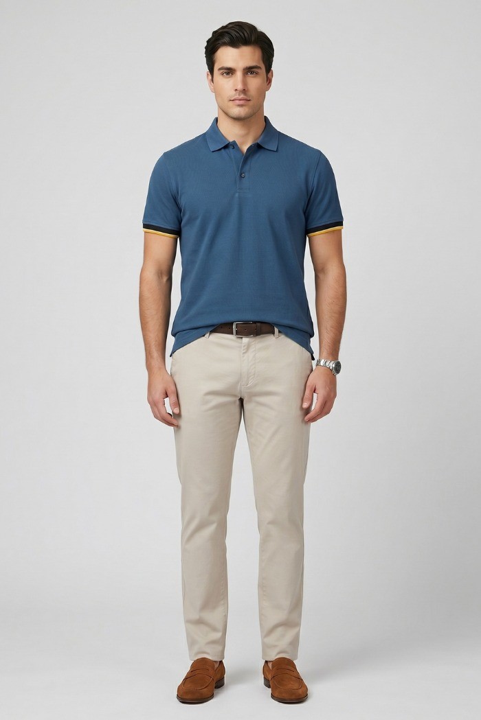 Guy polo in piquet di cotone Cabrio902x-pc M49904 [0f694a12]