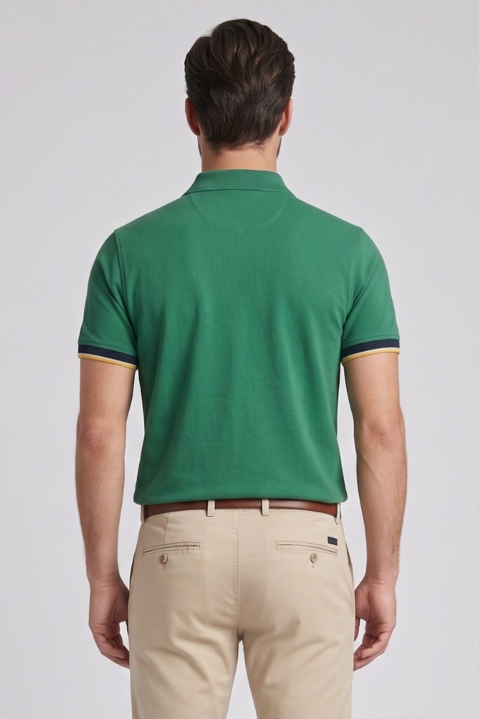 Guy polo in piquet di cotone Cabrio902x-pc M49904 [148d8064]