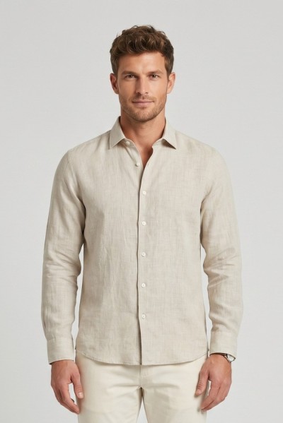 Guy camicia in lino Custom910n-1211 M50088 [30500372]