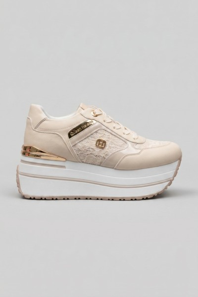 Queen Helena sneaker platform con dettaglio pizzo X34-48 [b66cba3c]
