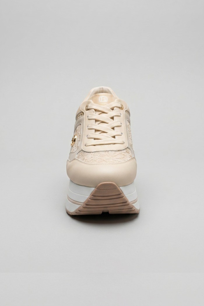 Queen Helena sneaker platform con dettaglio pizzo X34-48 [d8573835]