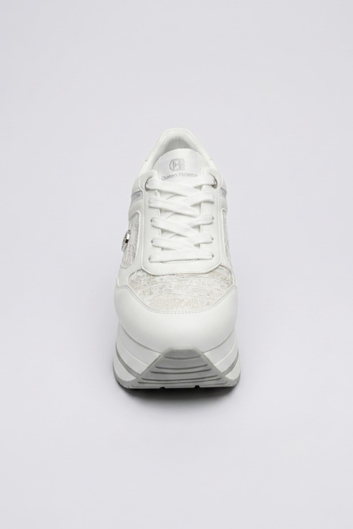 Queen Helena sneaker platform con dettaglio pizzo X34-48 [fc819f3c]