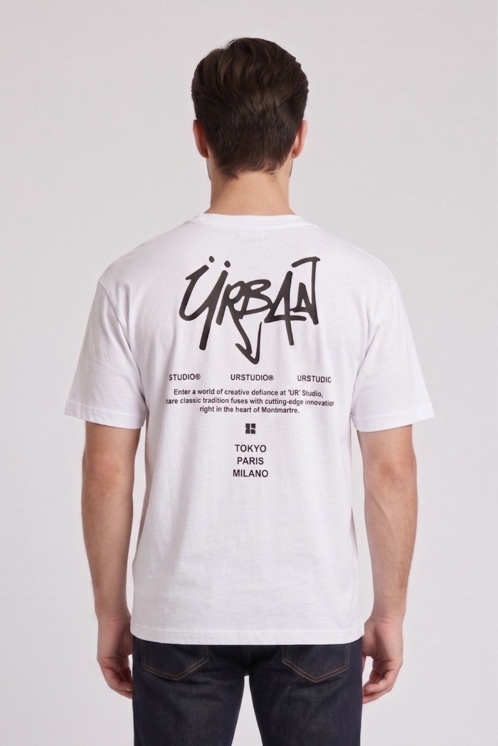 Urban Ring t-shirt in cotone con stampe UR1110029 [7824a7e9]