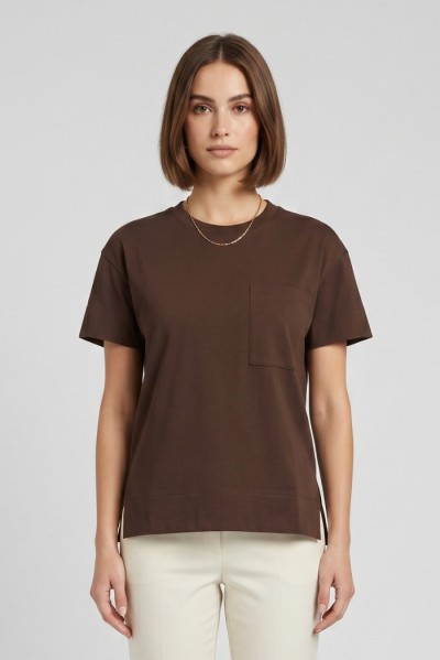 Blash t-shirt in cotone con taschino BS1710015 [402f47b6]