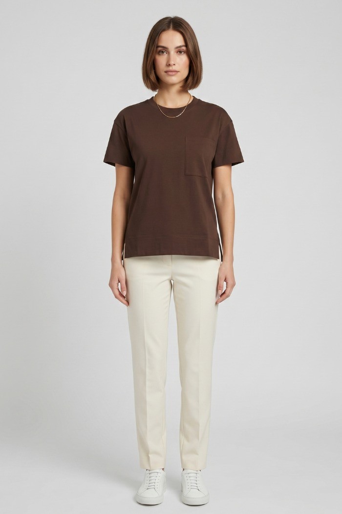 Blash t-shirt in cotone con taschino BS1710015 [2e14c5bf]
