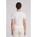 Fresh Flower maglia girocollo mezza manica con applicazioni FD469 [46105354]