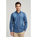 Superior Vintage camicia in denim di cotone SV1516P M50254 [5e06d8f9]