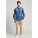 Superior Vintage camicia in denim di cotone SV1516P M50254 [303d5af0]